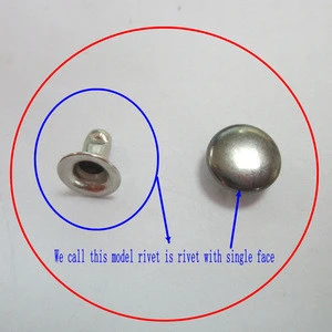Single Face Metal Rivet For Trousers With Matt Nickle Color For Wholesale