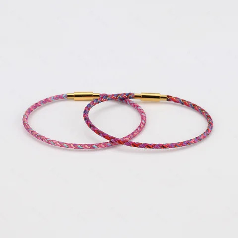 SKY 2.5&3.0mm Friendship Colorful Bracelet Braided Rope Dragon Scale Bracelet Handmade Lucky Jewelry