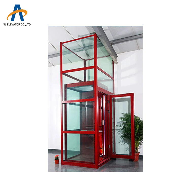 SL 320kg 400kg small home elevator 4 person lift size