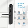 Slim Fingerprint Smart Door Lock with Handle, Digital Intelligent Anti-Theft Household Warehouse Lock