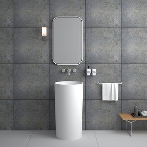 SM-8508 New style free standing basin bathroom furniture with double sink