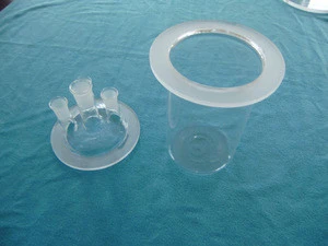Small quartz crucible, Transparent Crucible for lab use