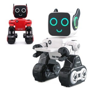 Smart educational remote control rc robot toy intelligent interactive LED light musical dancing robot with build-in coin bank