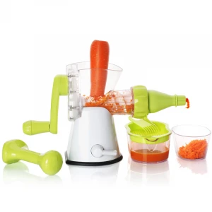 Smile mom Manual Hand Crank orange lemon juicer machine kitchen gadgets hand held suction base auger juicer