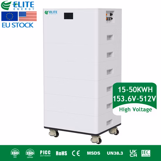 51.2V 48V 100ah High Voltage Stackable Lithium Solar Battery 10kwh 20kwh 30kwh LiFePO4 Bateria Home Energy Storage System