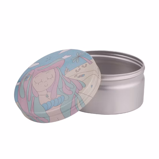 Colors Cosmetic Jar Packaging Empty Round Aluminum Metal Cream Tin Boxes