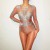 Import Sparkly Silver Bodysuit Dance Sexy Diamond Lace Pearl Nude Style Sparkling Wear Women from China