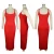 Import Spring and summer new fashion womens sleeveless solid color stitching vest dress from China