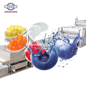 Squeeze bursting boba perlas agar crystal ball popping boba pearls maker machinery for bubble tea drinks
