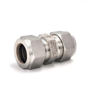 ss 316 Stainless Steel Tube Fitting Swagelok Tube Connector twin ferrule tube fitting