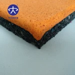 Stable performance difference sizes non-toxic rubber flooring tiles for gym and kids playground indoor use