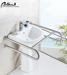 Stainless Steel Handicap Toilet Grab Bars for Disabled and Elderly Bathroom Safely Grab Bar
