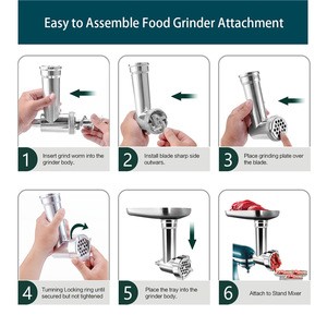 stainless steel meat grinder spare parts Compatible with All KitchenAid Stand Mixers