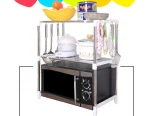 Stainless Steel Microwave Rack Multifunctional Microwave Oven Rack