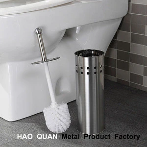 stainless steel toilet brush holder with square hole