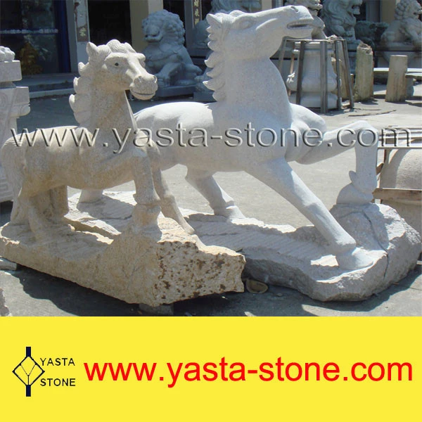 stone horse garden statues/stone horse head