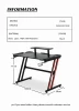 strong bearing capacity carbon fiber racing gaming computer desk with cup holder for PC and laptop use for game players