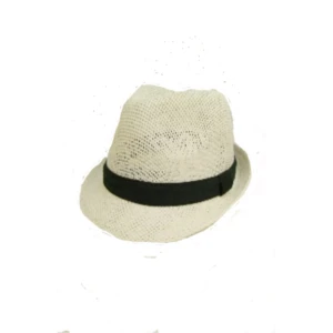 Summer Beach Straw Hat, Natural Material Straw Fedora Hat