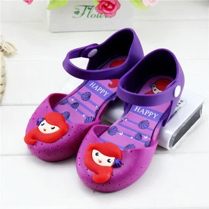 Summer children girls jelly shoes candy color soft bottom cute pvc princess slipper