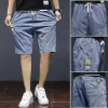 Summer cowboy ladies shorts denim just dons shorts new 2023 2 in 1 running gym shorts for men