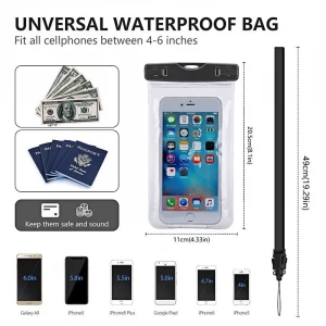 Summer Hot Items PVC Universal Waterproof Mobile Phone Bag Pouch Carry Cover Case for Iphone for Samsung Galaxy note