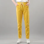 Summer Womens Casual Pants for Woman Chino Trousers Cotton with Pockest Thin No Stretch
