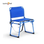 Sunnyfeel Hot Sell Steel Outdoor Portable Folding Camping Chair Stadium Seat With Legs