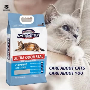Super Odor Seal pet litter low dust high absorption bentonite cat litter supplier