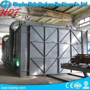 Surface abrasive blasting chamber for metal parts /used sand blasting equipment