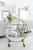 Import SWT Modern Gold 2 Tiers Home and hotel metal gold mobile Bar Cart Trolley Metal Furniture With Wheels from China