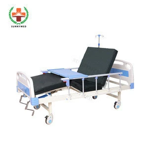 SY-R009 ABS Two-function cheap nursing care bed 2 crank hospital bed