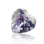 Synthetic Heart Shape Lavender Cubic Zirconia loose gemstone