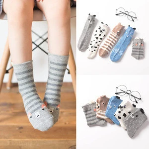 T- 162  (  Free Samples Stock Wholesale )  little boy school girl cotton crew socks for kids childrens socks / hosiery
