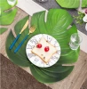Tabletex Fashionable and environment-friendly EVA material New tropical leaf shaped table mat leaf placemat