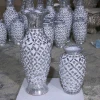 Tabletop decoration pieces custom transparent resin vase