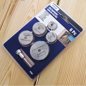 TASP 6pcs Mini Circular Saw Blade Set HSS Cutting Disc Rotary Tool Accessories Compatialble Wood Plastic Aluminum