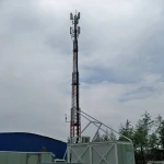 telescoping telecommunication tower for BTS