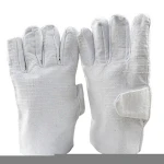 Ten pairs Double-layer canvas gloves, work protection gloves, 24-line non-slip  construction site protective gloves