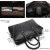 Import TIDING Fashion Business 14 Inches Slim Black Full Grain Genuine Leather Laptop Bag For Men from China