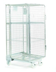 top quality collapsible wire mesh hotel laundry trolley