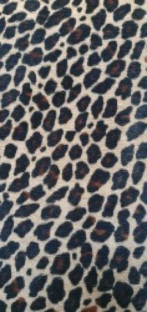 Top Quality Italian Genuine Leather Lynx Beige Half Hide Hair on Cow Leather