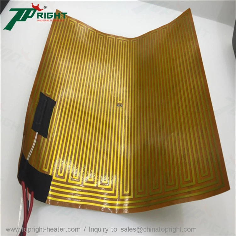 Topright flexible polyimide kapton tape heater with pt100 sensor