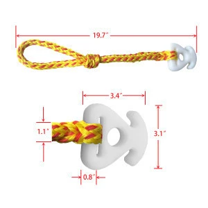 Towable Rope Quick Connecting Line Connector for Inflatable Water Park Tube Tubing Towable Water Park