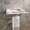 Towel Bars for family and hotel bathrooms towel rack brass wall towel shelf holder