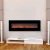 Import Traditional tempered glass wall-mounted LED monochromatic flame 60-inch electric fireplace with overheat protection from China