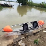 Transparent PC material plastic rowing boat glass kayak plastic fishing boats
