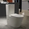 Two Piece Sanitary Ware Bathroom Ceramic Watermark Rimless Toilet Suite A3314B