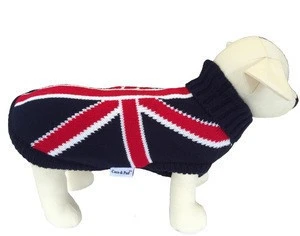 UK flat knit black color pet dog clothing pet accessories 2018