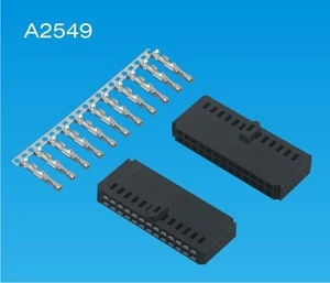 UL 2.54mm pitch automotive PCB male housing wire to board electrical connector manufacturer replaces TYCO/AMP
