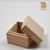 Import Unfinished Square Wooden Tea Box Left Off Cover Wooden Porcelain Pottery Box from China